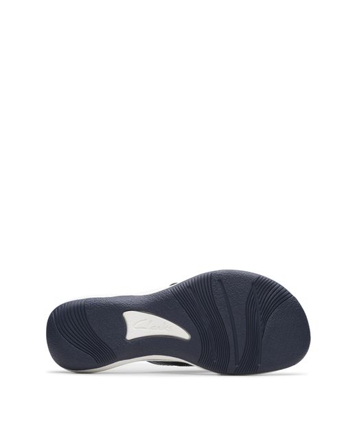 Clarks White Cloudsteppers Sandal D Fit