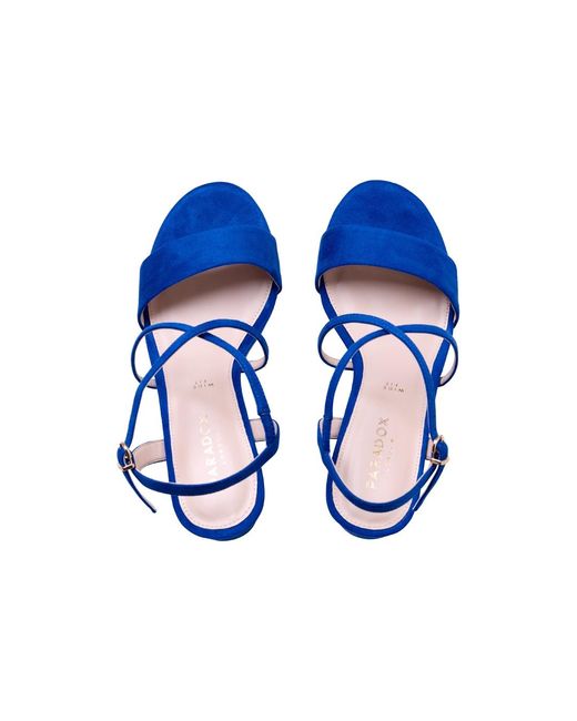 Paradox London Blue Honeysilk Wide Fit Sandal