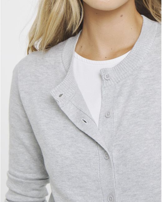 Simply Be White Eversoft Crew Neck Cardigan