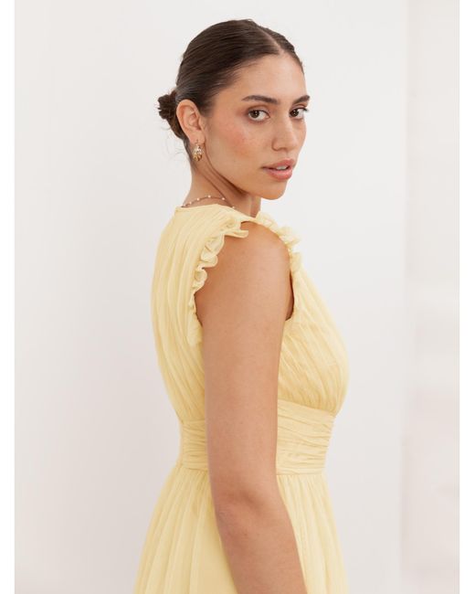 Anaya with love Natural Plain Dress