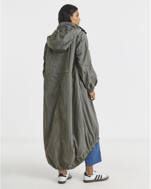 Simply Be Blue Pocket Detail Parachute Parka