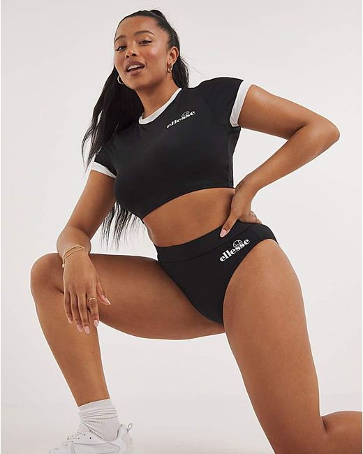 Ellesse Black Broliono Bikini Bottom