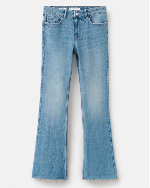 Mango Blue Flare Mid-Rise Jean