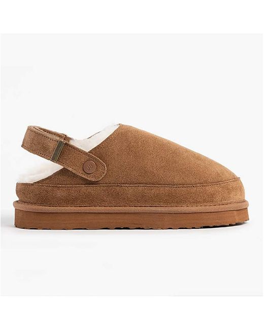 Just Sheepskin|Totes Black Just Sheepskin Ladies Quinn Mule Slipper