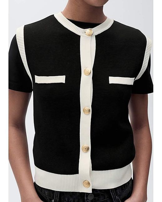 Mango White Vest Pia