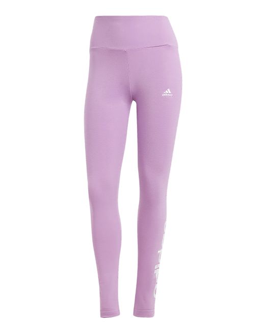 Adidas Purple Linear Leggings