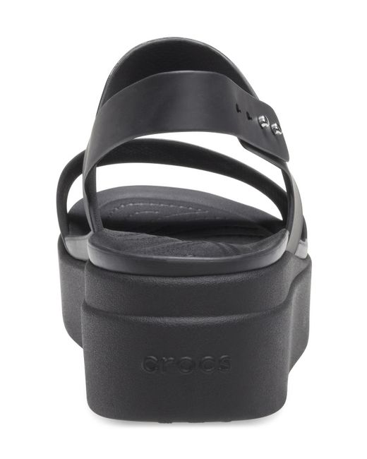 CROCSTM Blue Brooklyn Low Wedge Sandals