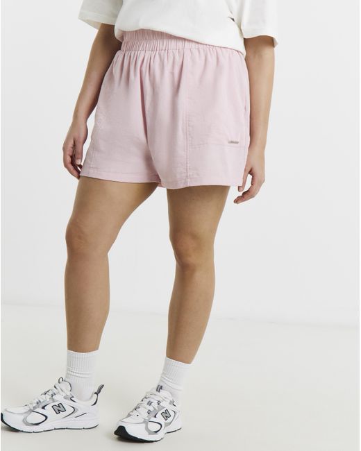 Gym King White Signature Woven Shorts
