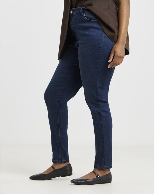 Simply Be Blue Stretch Denim Skinny Jeans