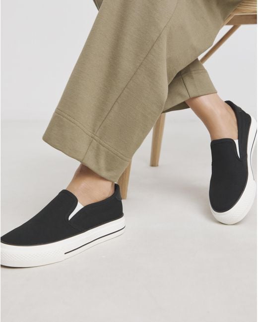 Simply Be Natural Slip On Canvas Trainer Wide