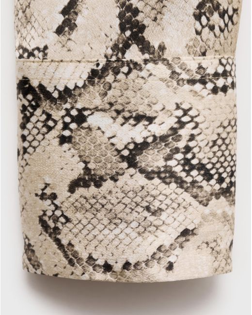 Mango Natural Ideale Snake Print Shirt