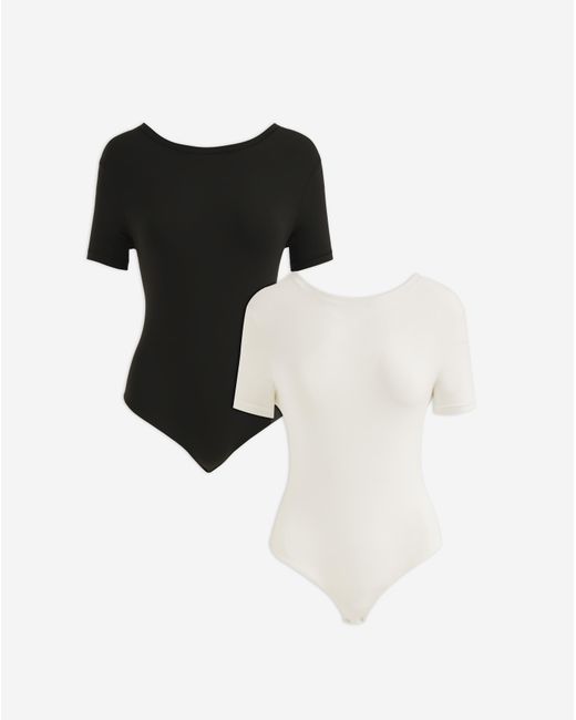 MAGISCULPT Black Smoothing T-Shirt Body 2 Pk
