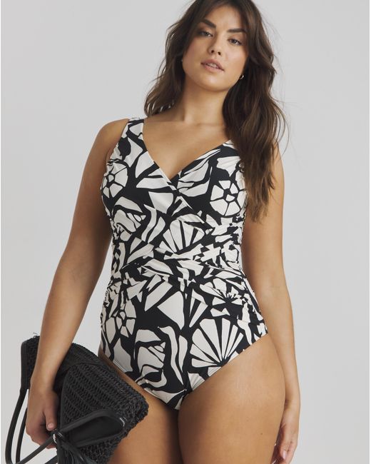 MAGISCULPT Brown Illusion Swimsuit