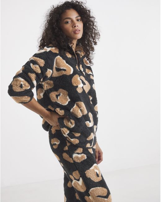 Simply Be Black Fleece Twosie
