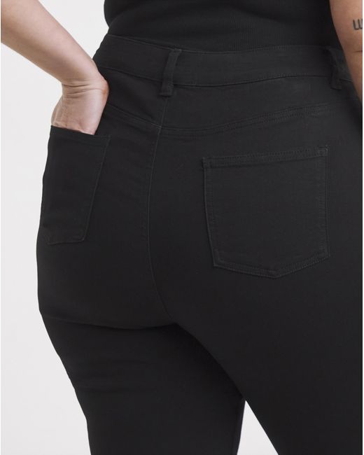 Simply Be Blue Flared Highwaist Super Stretch