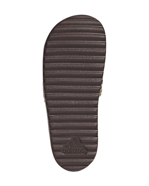 Adidas Brown Adilette Platform Slides