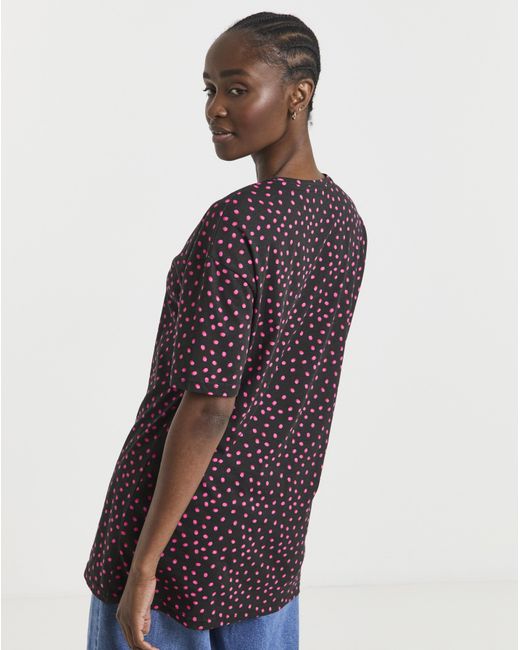 Simply Be Multicolor Longline Oversized Tee