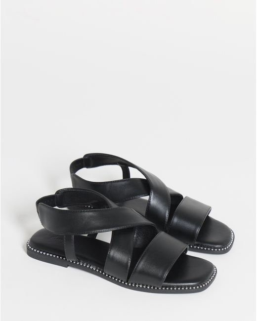 Simply Be Blue Elasticated Flat Sandals Extra Wide Fit