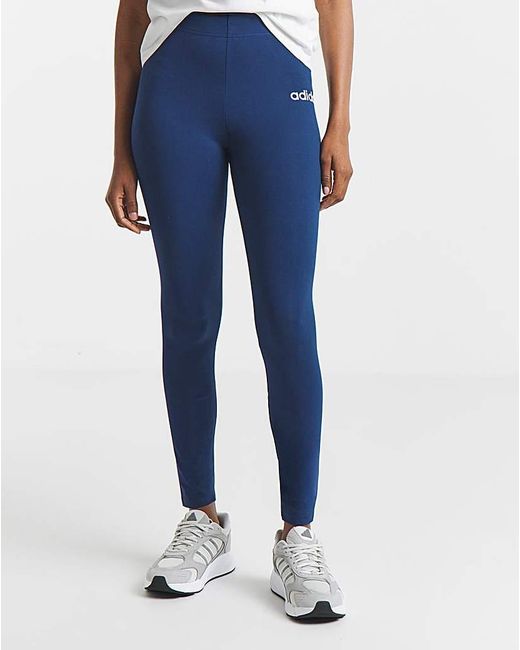 Adidas Blue Essentials Linear Leggings