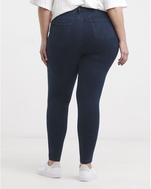 Simply Be Blue Skinny Highwaist Super Stretch