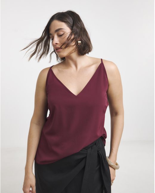 Simply Be Red V Neck Cami