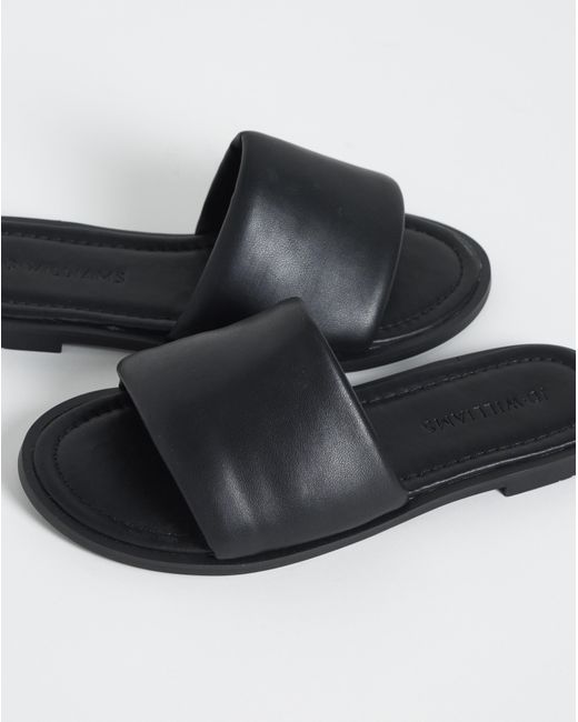 JD Williams Black Classic Flat Mules Wide