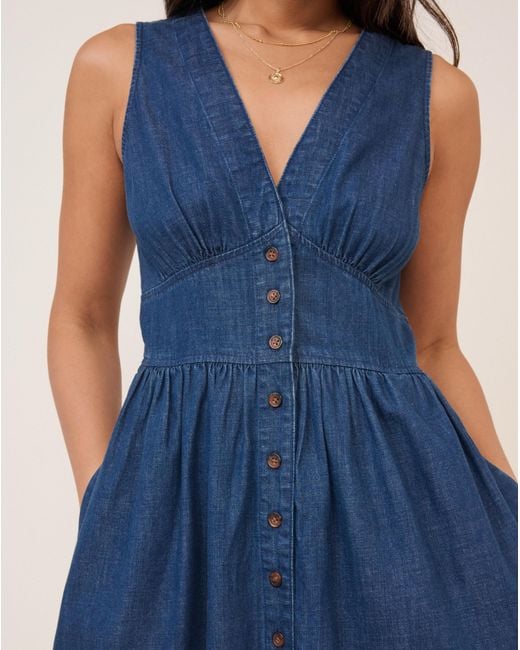 Nobody's Child Blue Starlight Midi Dress