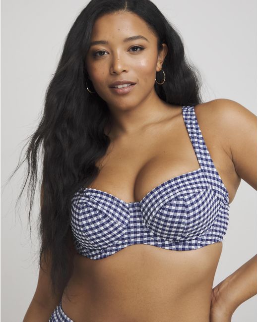 Panache Blue Olivia Full Cup Wired Bikini Top