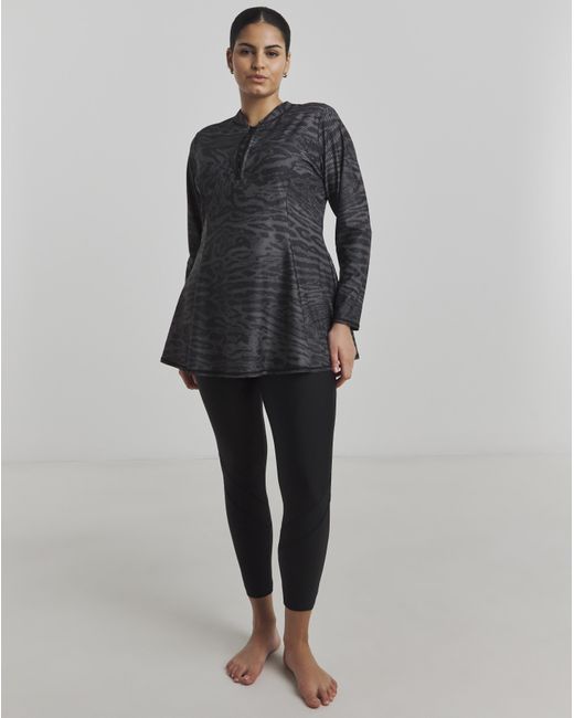 JD Williams Gray Beach To Beach Sports Swim Rash Guard