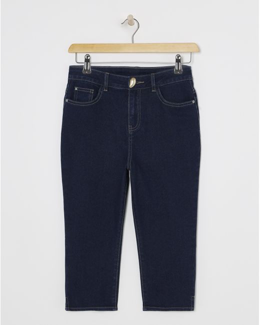 Simply Be Blue Capri Jeans Co Ord