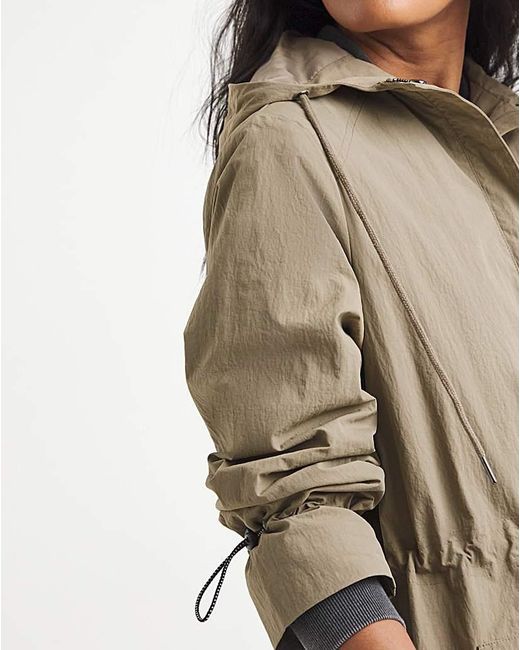 Simply Be Brown Greige Longline Tech Parka