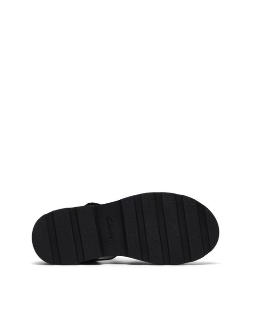 Clarks Black Orinoco Leather Sandal D Fit