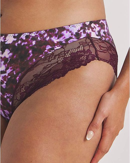 Pretty Secrets Purple 2 Pack Adrianne Midi Knickers