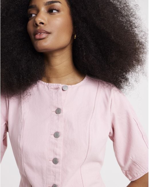 Simply Be Pink Cinched Mini Dress