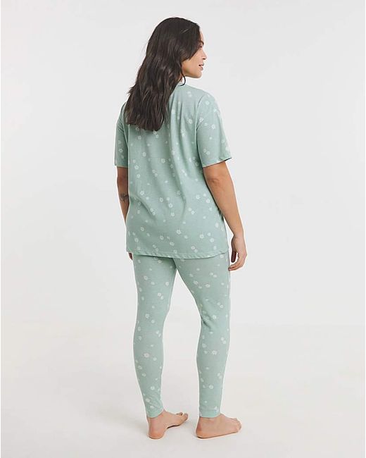 Simply Be Blue Floral Value 2 Pack Legging Set