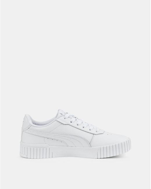 PUMA White Carina 2.0 Trainers