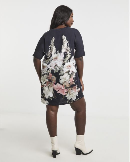 Religion Black Cloak Dress