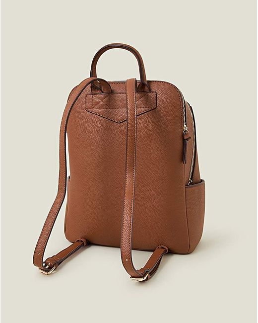 Accessorize Brown Smart Zip Around Backpack