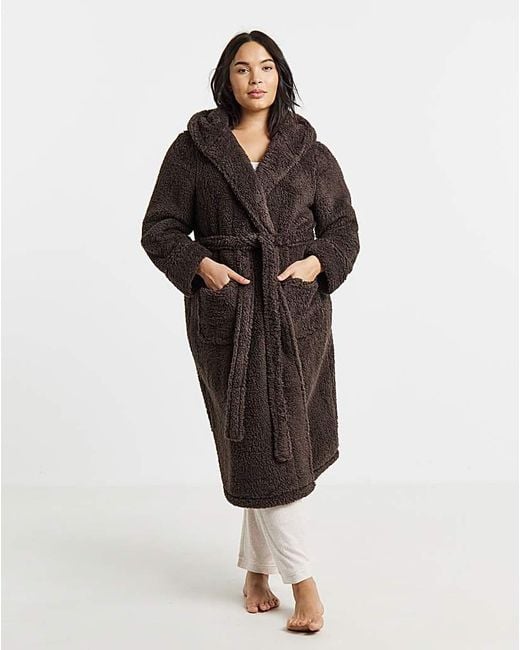 Pretty Secrets Black Teddy Dressing Gown