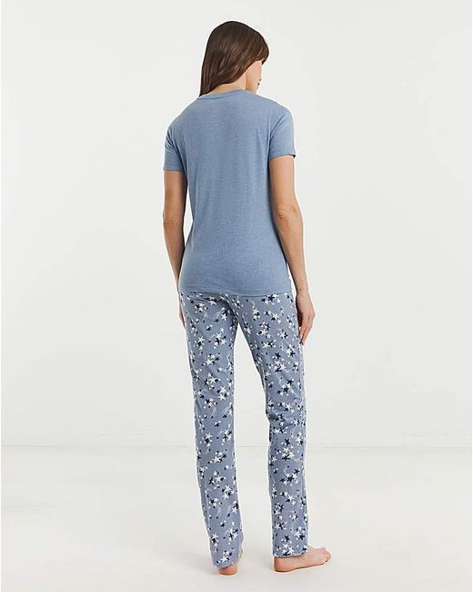 JD Williams Blue Value 2 Pack Pj Set