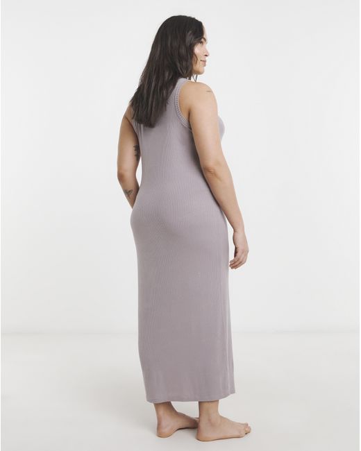 Simply Be Purple Modal Rib Lounge Dress