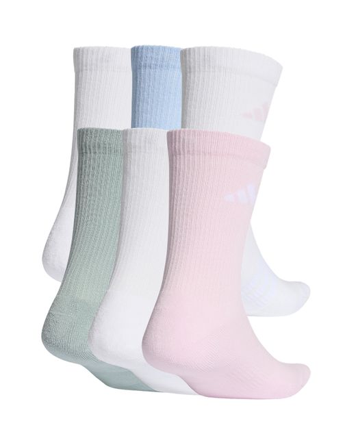 Adidas Pink Essential 6 Pack Socks