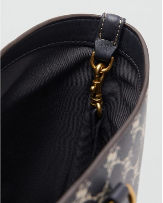 Mango Black Small Logo Shoulder Bag