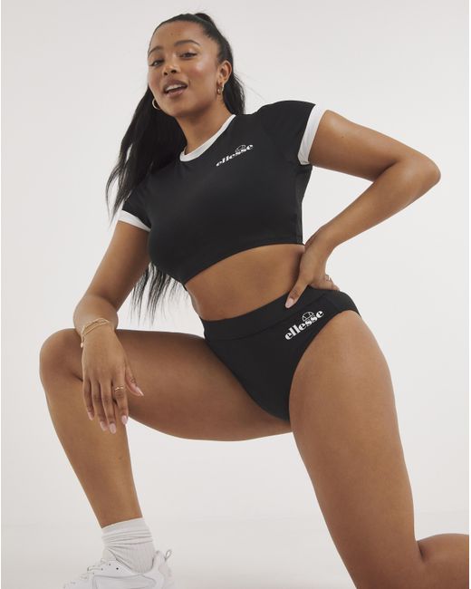 Ellesse Black Broliono Bikini Bottom