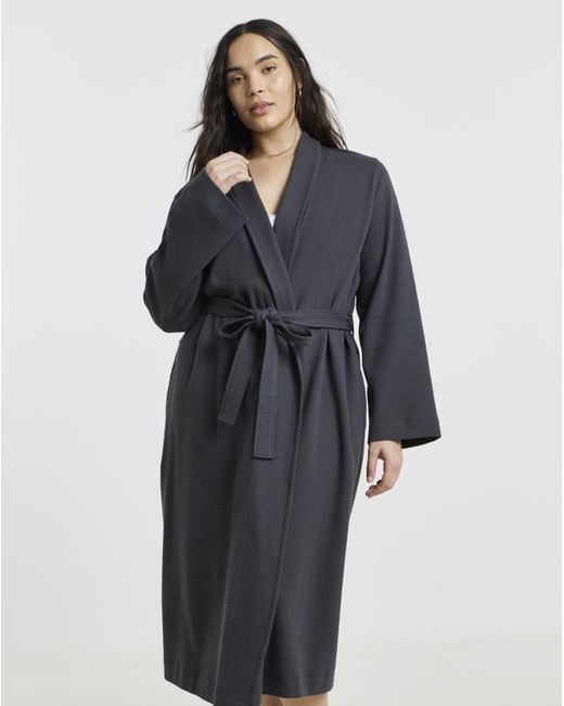 Pretty Secrets Blue Waffle Dressing Gown
