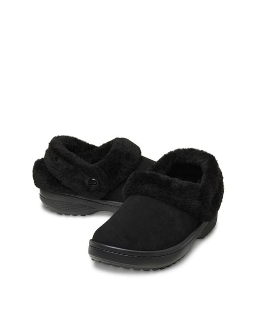 CROCSTM Black Unfurgtble Vegan Suede Clog