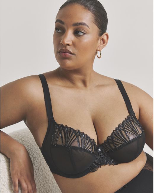 Elomi Black Reja Plunge Wired Bra