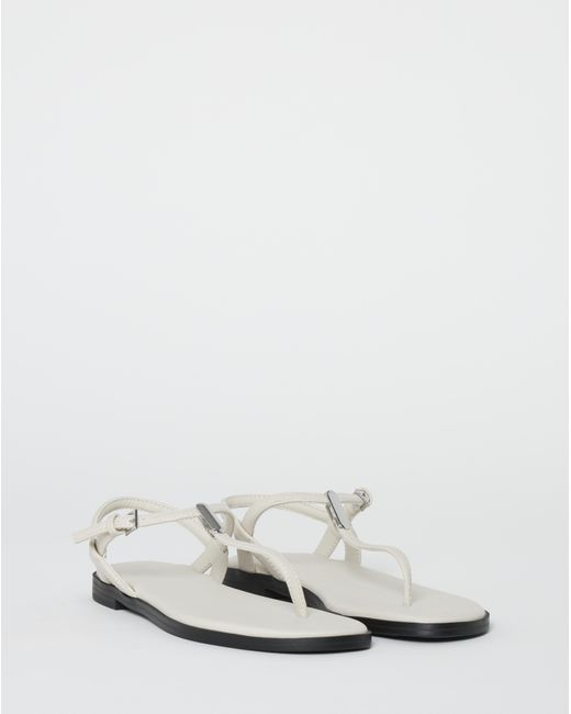JD Williams Brown T Bar Hardware Sandals Wide
