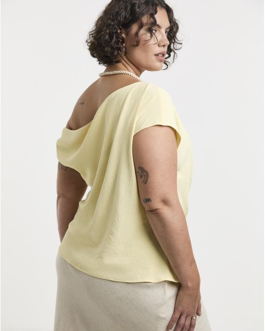 Simply Be Natural Ruched Detail Top