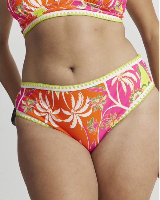 Figleaves Red Frida Classic Bikini Brief